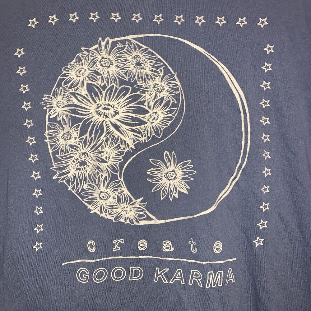 Create Good Karma Yin Yang Double Sided French Pastry Top Shirt L - Picture 5 of 5
